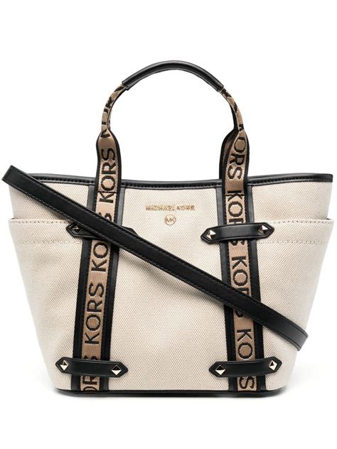 michael kors maeve open tote|Michael Kors Maeve Logo Small Convertible Tote.